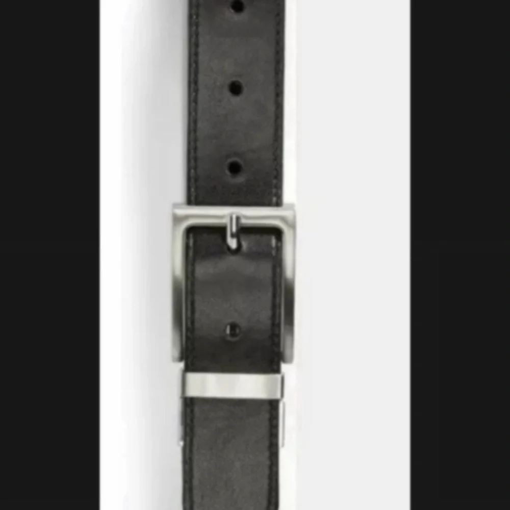 Nordstrom Boy's Kid's Black Brown Faux Leather Reversible Belt US Waist Size 26